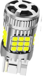 Autorey Bec LED T20 / W21W / 7440 DRL Lumini de Zi cu un Filament, 30W, 2800LM, 6000K Alb Rece, 36 SMD 3030, Ventilator Integrat, Canbus Integrat, fara eroare de bec ars, 12V AutoREY® Premium (AI13-12)