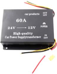 Autorey Convertor Coborator de Tensiune 24V - 12V, 60A, 600W - Ideal pentru Rulote, Camioane si Alte Vehicule (AR-80)
