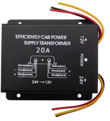 Autorey Convertor Coborator de Tensiune 24V - 12V, 20A, 240W - Solutia Fiabila pentru Alimentarea Dispozitivelor din Rulote si Camioane (AR-78)