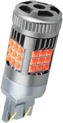 Autorey Bec LED T20 / W21/5W / 7443 Pozitie si Frana cu 2 Filament, 30W, 2800LM, Culoare Rosu, 36 SMD 3030, Ventilator Integrat, Canbus Integrat, fara eroare de bec ars, pentru Stop 12V AutoREY® Premium (AI13