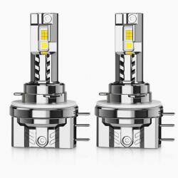 Autorey Set 2 Becuri LED Auto H15 30000LM DRL Faza Lunga Scurta 6000K Canbus Turbo Fan Plug & Play IP68 Aluminiu, Canbus, fara eroare de bec ars AutoREY® (AI20-18)