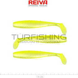 REIVA Flat Minnow shad 14cm 3db/cs (Flash Lemonade) (9902-146)