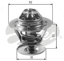 GATES Termostat, lichid racire GATES TH12592G1 (TH12592G1) - autoeco