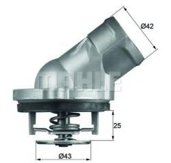 MAHLE ORIGINAL Termostat, lichid racire MAHLE ORIGINAL TI 45 87D (TI4587D)
