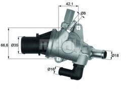MAHLE ORIGINAL Termostat, lichid racire MAHLE ORIGINAL TI 154 88 (TI15488)