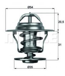MAHLE ORIGINAL Termostat, lichid racire MAHLE ORIGINAL TX 13 87D (TX1387D)