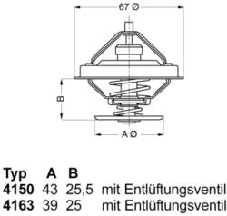 WAHLER Termostat, lichid racire WAHLER 4150.83D50 (415083D50)