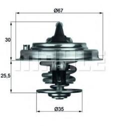 MAHLE ORIGINAL Termostat, lichid racire MAHLE ORIGINAL TX 34 82D (TX3482D)