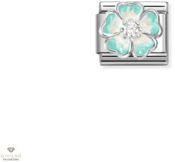 NOMINATION "Zöld virág" charm - 330321-18