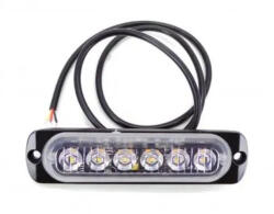  6 LED-es stroboszkóp, sárga - E jeles - 12-24V W13891-1