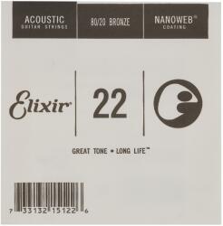 Elixir Nanoweb 80/20 Bronze Single . 022