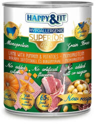 Happy&Fit Happy&Fit Superior Dog Monoprotein Konzerv Bárányhús sütőtökkel 800g