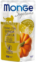 Monge Supreme Steril Alutasakos Macskaeledel (Tonhal, Quinoa és Sütőtök) - 80 g