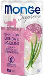 Monge Supreme Steril Alutasakos Macskaeledel (Tonhal, Quinoa és Borsó) - 80 g
