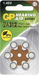 GP Batteries Elemek hallókészülékekbe GP ZA312 6 db (mini)