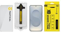 Tactical Samsung S26 TACTICAL IMPACT BARRIER FOR ROOKIES 5D стъклено защитно фолио за екран, 9H + допълнителна рамка, ЧЕРНО (57983129150)