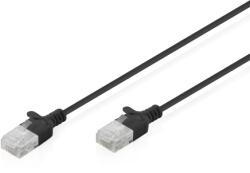 ASSMANN Patch Cord Digitus by Assmann DK-1618-005S-BL, U/UTP, Cat. 6, 0.5 m, Black (DK-1618-005S-BL)