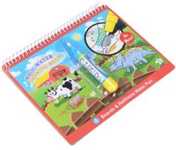 Wiky Planse de colorat cu apa animale cu pix 18, 5x15, 5 cm (WKW027842)