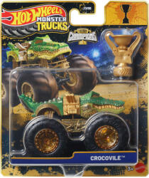 Mattel Hot Wheels Monster Trucks: Crocovile bajnok monster kisautó serleggel 1/64 - Mattel (JDV96/JMV69)