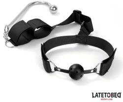 Latetobed Топка за уста с анална кука и ограничители за китки ltb