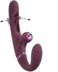 You2Toys Вибриращо страплес дилдо с подвижен пръст Javida
