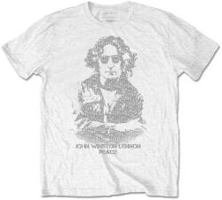 John Lennon Peace Тениска с къс ръкав White L (JLTS19MW03)