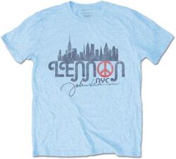 John Lennon New York City Skyline Light Blue M Риза (<![CDATA[JLTS17MLB02]]>)