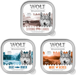 Wolf of Wilderness 24x150g Wolf of Wilderness Adult - Single protein tálcás nedves kutyatáp - Mix: 2 x csirke, 2 x hal, 2 x sertés