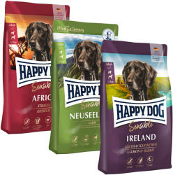 Happy Dog Happy Dog Supreme kulináris világkörüli út, 3 x 4 kg - Africa, Neuseeland, Irland