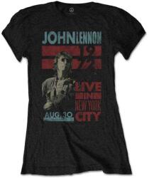 John Lennon Live In New York City Black S Дамски Риза (<![CDATA[JLTS06LB01]]>)