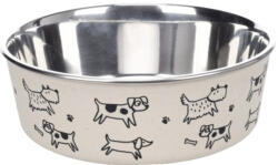 Flamingo tál - Jappie fémtál - bézs - 1.7 l - dogshop