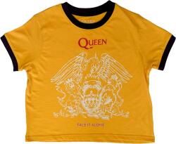 Queen Face It Alone Crest Yellow L Дамски Риза (QUCT88LY03)