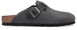 Birkenstock șalpi mocasini pentru bărbați din piele întoarsă Boston Mixed Leather 9BY2-KLMZZA_90X (1032471)