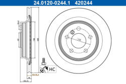 ATE Disc frana ATE 24.0120-0244.1 (24.0120-0244.1) - turbochic