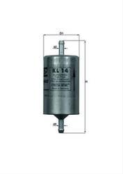 MAHLE Filtru combustibil MAHLE KL14 (KL14)