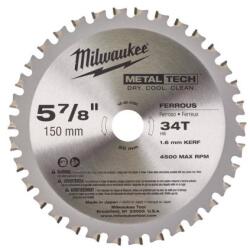 Milwaukee Körfűrészlap fémhez 150x20x1, 6mm 34T (4932501140) (4932501140)