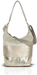 ZELLIA Női Válltáska Zlb452 Beige-Arany - Brw-Bari - (ZLK-zlb452-18181494)