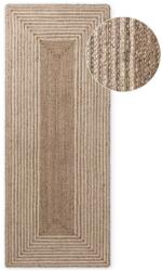 Hanse Home Covor tip traversă în culoare naturală deschisă/în culoare naturală închisă reversibil/țesut manual din iută 80x200 cm Juno - Hanse Home Covor