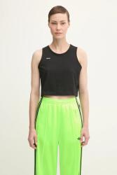 PANGAIA top Cotton-Stretch Tank Top - fekete L