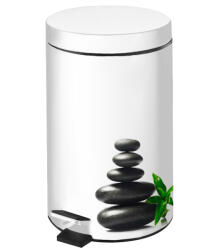 BISK Erga Niagara, 3l-es szemetes pedállal, fehér Zen mintával, ERG-05950 (ERG-05950)