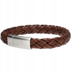 Matyas Hill Férfi bőr karkötő Eclipse Brown 21.0 cm (MH-10029-210)