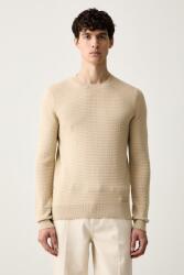 Trussardi férfi pulóver pamuttal - bézs M - answear - 61 990 Ft