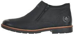 Rieker Cizme barbati, negru, casual, piele naturala, imblanite, scurte, cu toc, Rieker 15391-00-Negru (Marime: 45) (15391-00-Negru-45)