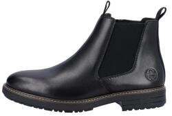 Rieker Cizme barbati, negru, elegante, piele naturala, scurte, cu toc, Rieker 33180-00-Negru (Marime: 45) (33180-00-Negru-45)