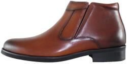 Eldemas Cizme barbati, maro, elegante, piele naturala, scurte, cu toc, Eldemas F5007-810-Maro (Marime: 40) (F5007-810-Maro-40)