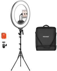 Neewer RL45B 45W-os, 18 hüvelykes, ultravékony LED-gyűrűs lámpa kit (60267)