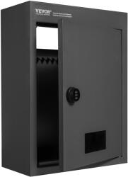 Vevor Fali postaláda 31, 8 × 16 × 42, 9 cm, kódzárral, fekete
