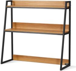 Vevor Asztali könyvespolc, 2 polcos, 94 cm × 32 cm × 99 cm, fahatású