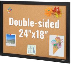 Vevor 60×45 cm-es parafatábla, kétoldalas, MDF kerettel, 10 nyomógombbal