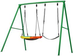 Vevor Gyerekhinta 80 cm-es fészekkel és övvel, acélváz, teherbírás 199, 6 kg
